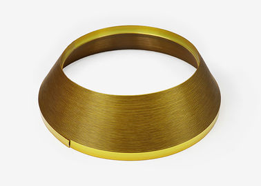 Vàng sang trọng J hình dạng dải nhựa Trim Cap 2.0 CM 35/45 mét với nhôm