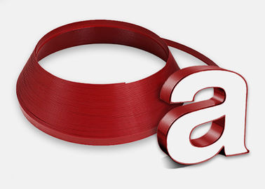 Chất liệu an toàn Màu đỏ Acrylic Kênh Thư Cạnh Chiều rộng 2.0cm Nắp trang trí bằng nhựa