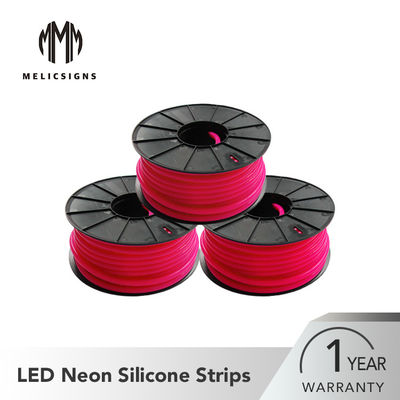 50 mét Độ dày 12mm Màu đỏ hồng 5050 SMD LED Neon Flex Dải