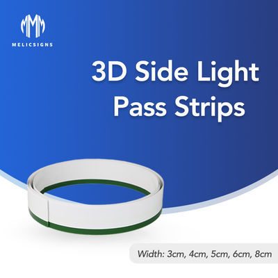 1mm Uốn cong 3D Side Pass Light Strips Chữ cái Linh hoạt để trang trí